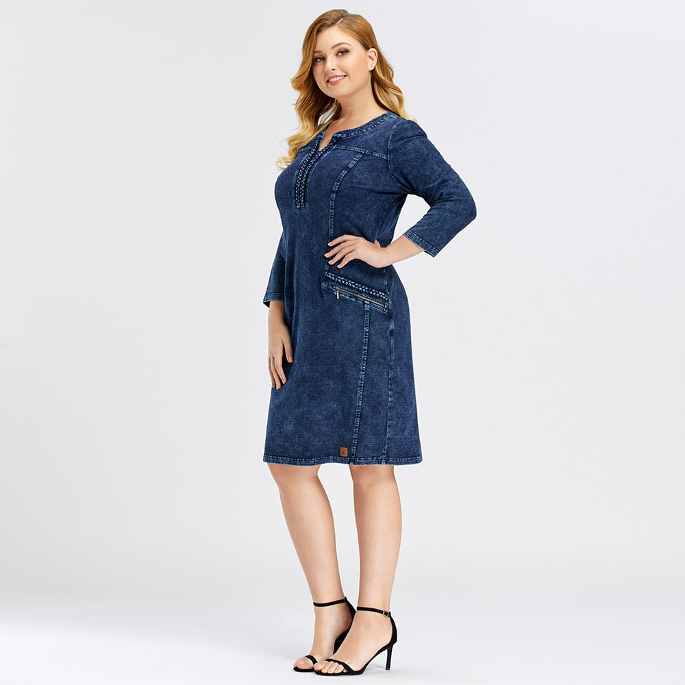 Women's Plus Denim Dress